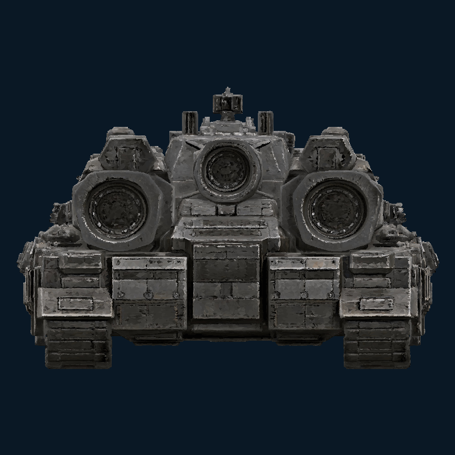 Browguard Super-Heavy-class Land-Space Fortress — back view