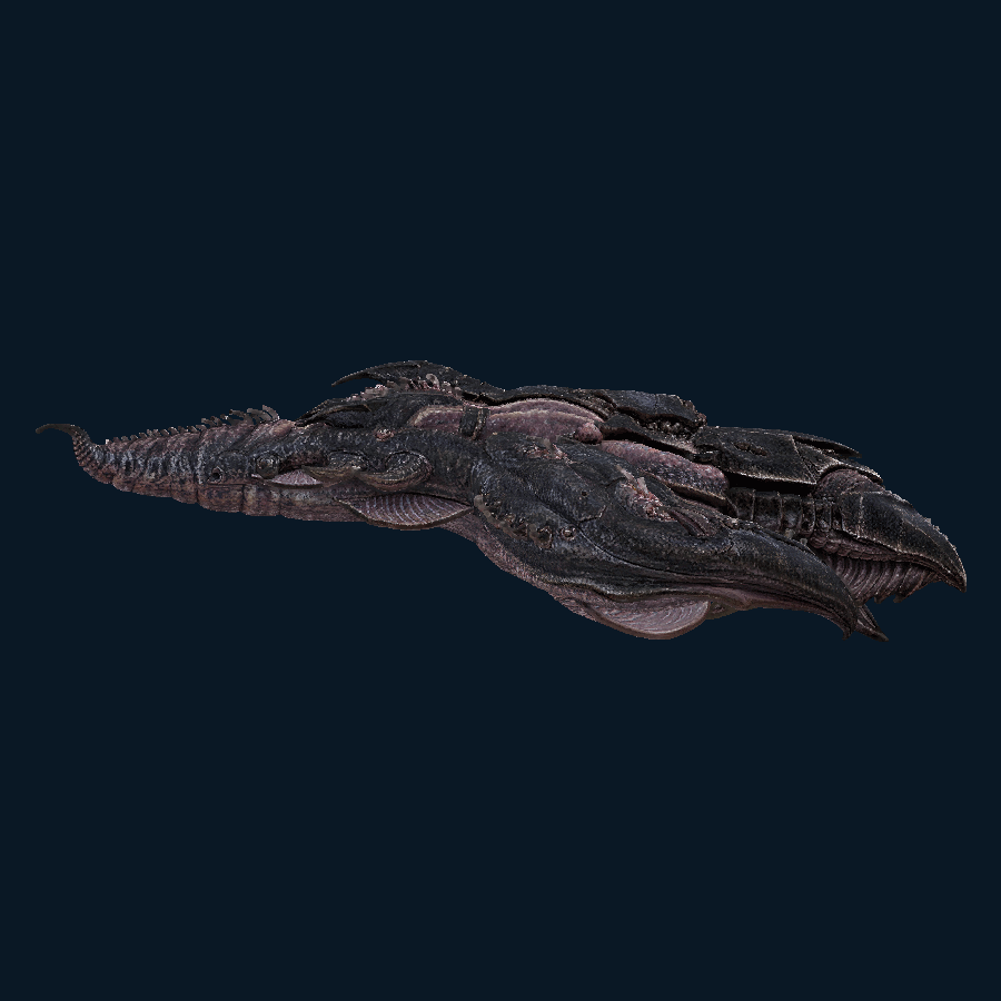 Ebon Seeker-class Battleship — Left view