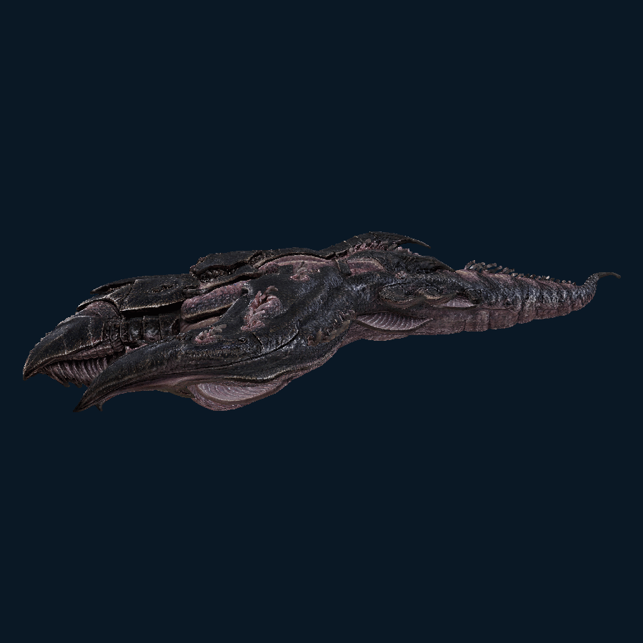 Ebon Seeker-class Battleship — Right view
