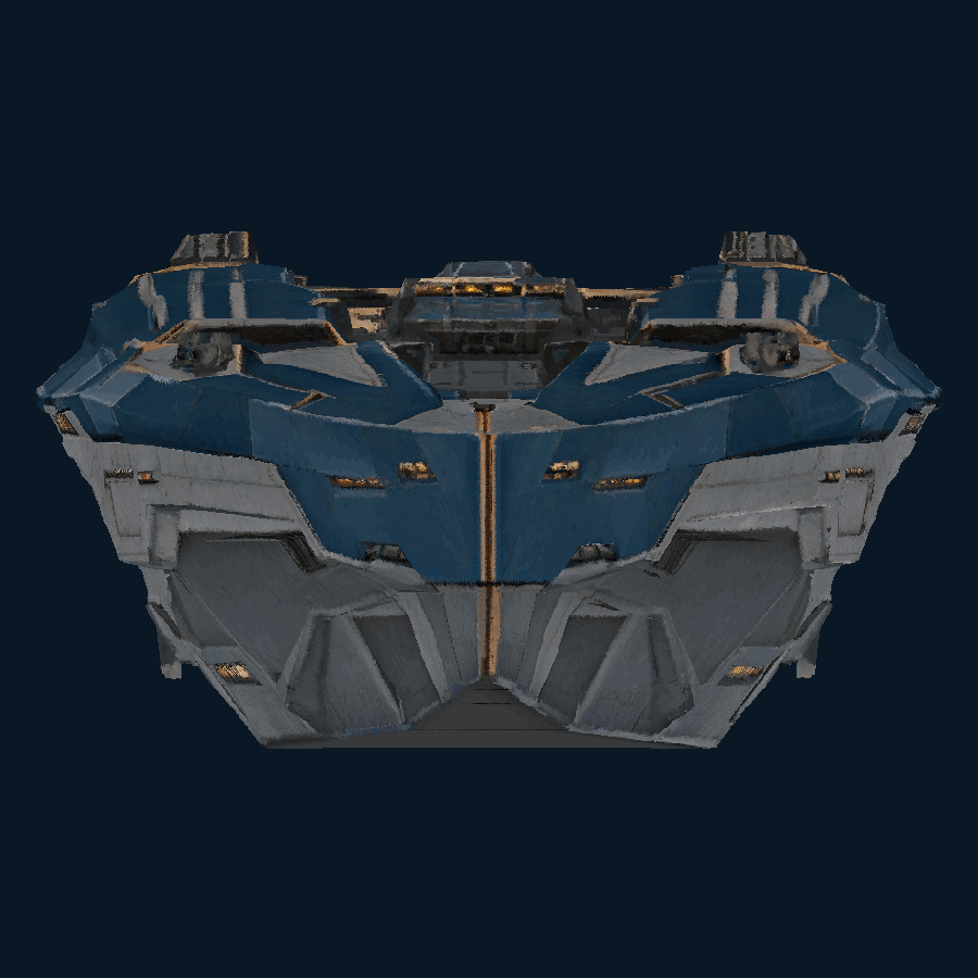 Fluted Skyline — front model view