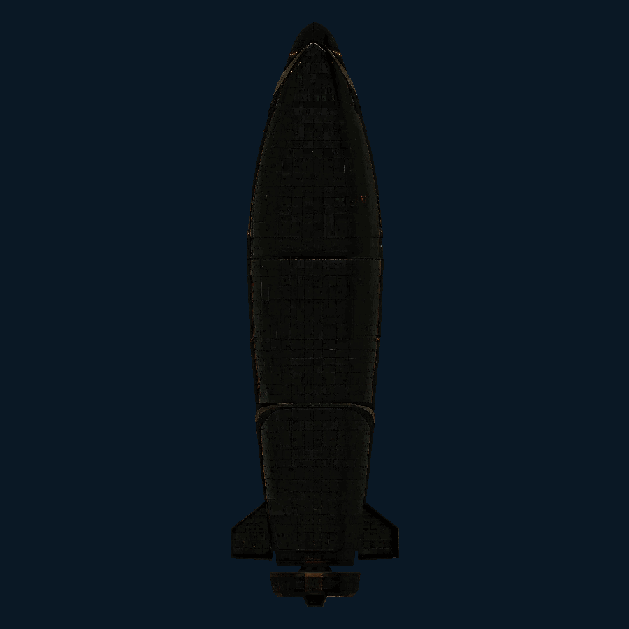 Gildedwake-class Undersea Cruiser — bottom view