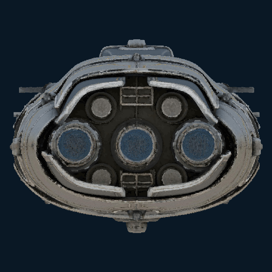 Ironcarapace — back model view