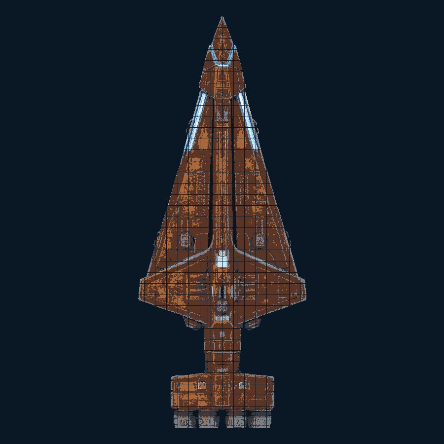 Nightwedge — bottom model view