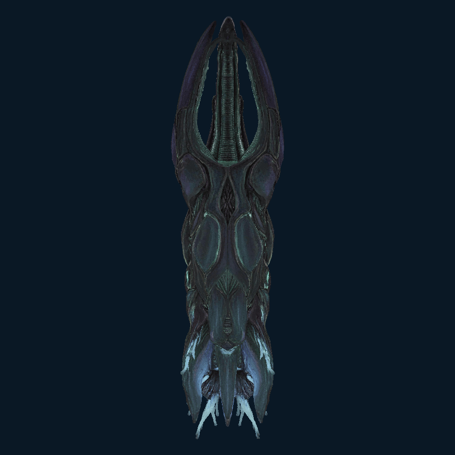 Obsidian Maw — bottom model view