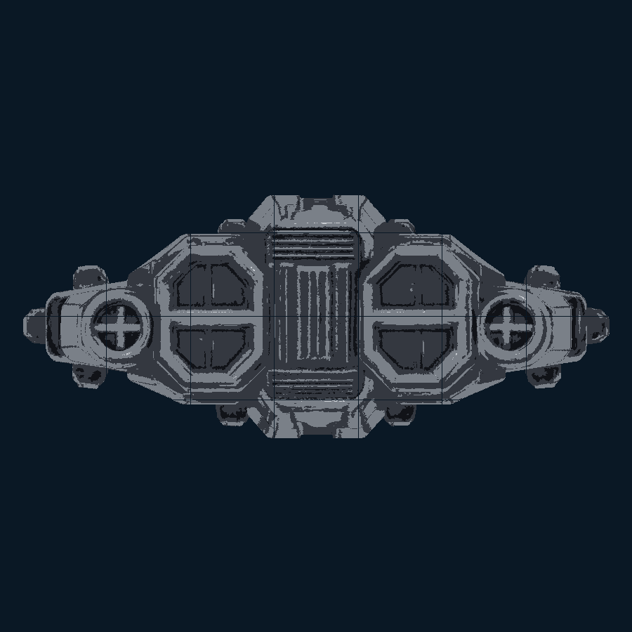 Obsidianwedge — back model view