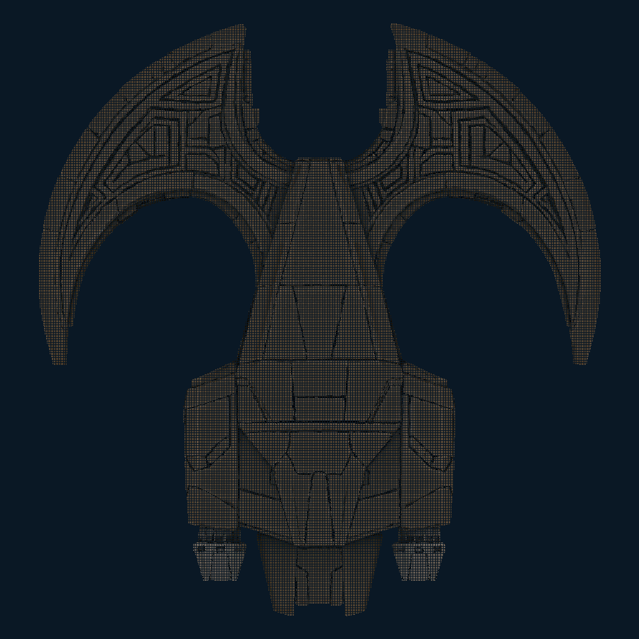 ObsidianWhirl — bottom model view