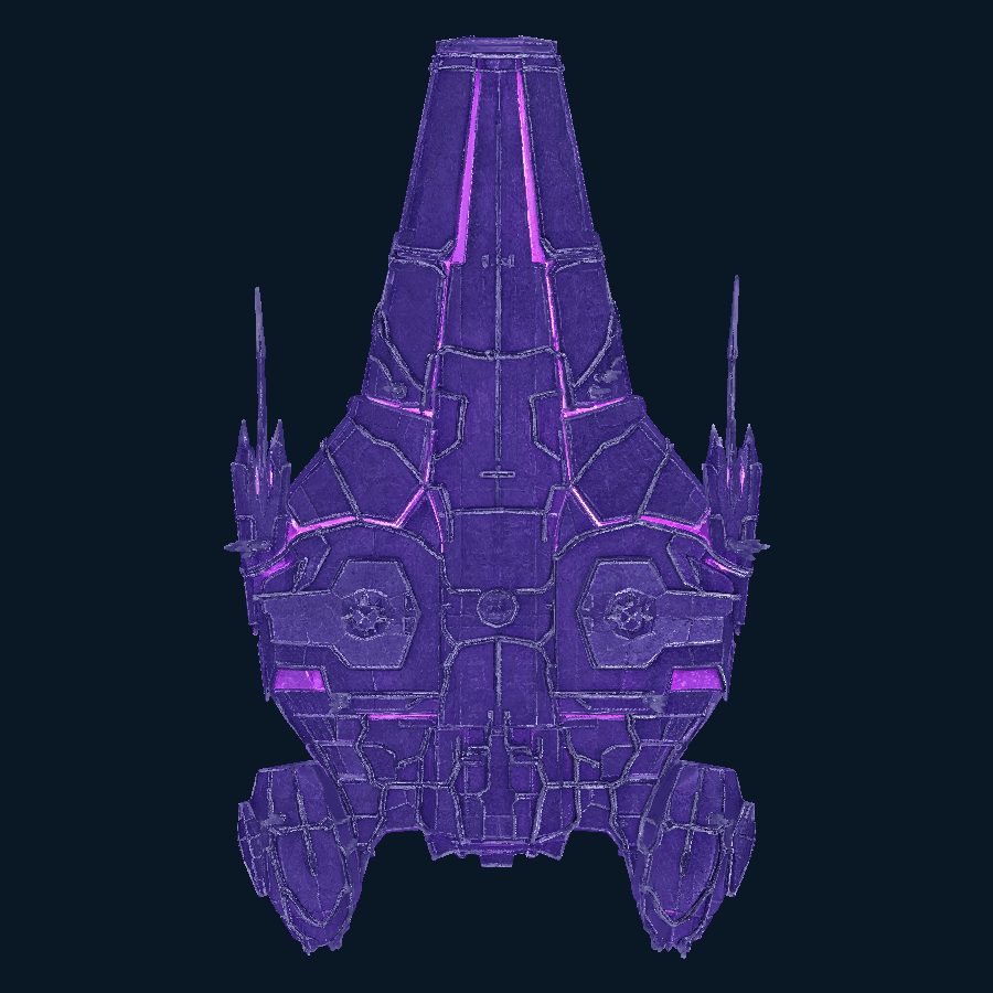 Violetcell — bottom model view