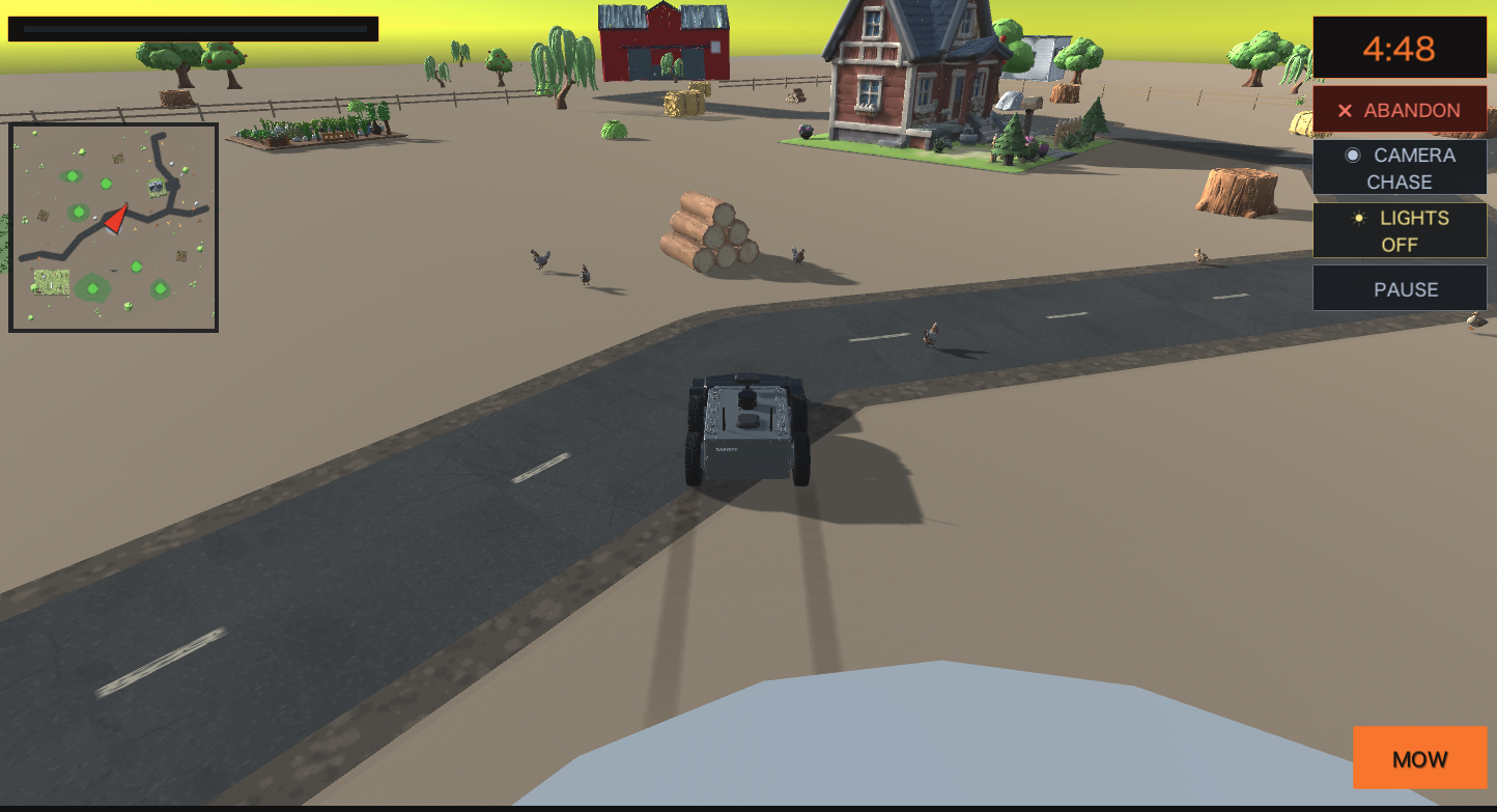 CCBOT working near grass and neighborhood streets